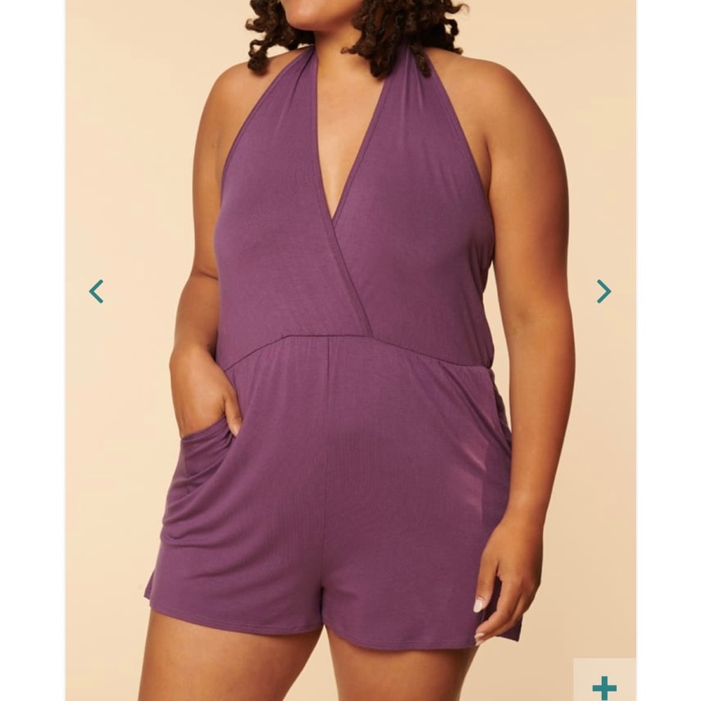 💜NWT EARTHBOUND TRADING COMPANY RAYON BEST PURPLE SOFT ROMPER EVER! SIZE M L XL
